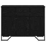 Sideboard with Drawer Black Oak 97 x 32.5 x 74.5 cm 868778