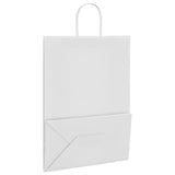 Paper Bags 250 pcs with Handles White 32x17x44 cm 4101622