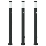 Bollard Lights with Sensor&Outlet 3pcs 110 cm Stainless Steel IP44 4006046