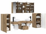 Bathroom Furniture Set 6 pcs Artisan Oak 3407118