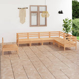 7 Piece Garden Lounge Set Solid Wood Pine 3083034
