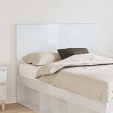 Headboard with Headboard Gloss White 135 cm Engineered wood 887774