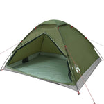 Camping Tent Dome 4-Person Olive Green Waterproof 4009636