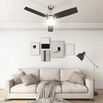 Ceiling Fan with Light and Remote Control 108 cm Dark Brown 51491
