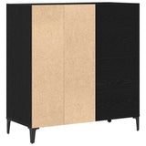 Record Cabinet Black Oak 84.5 x 38 x 89 cm Engineered Wood 862871