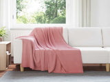 Throw Blankets 6 pcs Pink 170 x 130 cm Fleece 42017081