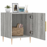 Bedside Cabinets 2 pcs Grey Sonoma 40x40x50 cm Engineered Wood 827545