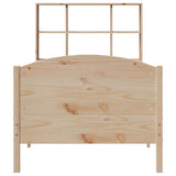 Bookcase Bed without Mattress 100x200cm Solid Wood Pine 3323119