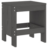 Garden Stools 2 pcs Grey 40x36x45 cm Solid Wood Pine 825340