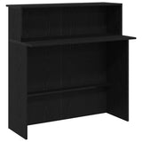 Reception Desk Black 100x50x103.5 cm Engineered Wood 859025