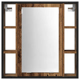 Bathroom Furniture Set with Shelf 2 pcs Brown Engineered wood 3332499