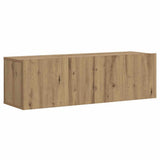 Wall Mounted TV Cabinet Artisan Oak 100x30x30 cm Engineered Wood 856019