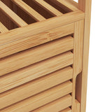 Bathroom Cabinet with Shelf 36x33x87 cm Bamboo 373369