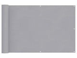 Balcony Screen Light Grey 100 x 1000 cm Oxford Fabric 42030551