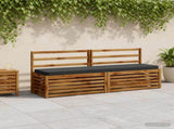 2-Piece Bench Cushions VUGHT 2 pcs 100% Polyester Anthracite 951483