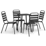 Garden Dining Set Anthracite Steel Medium Stackable 3187986
