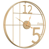 Wall Clock Gold 50 cm Iron 4008402