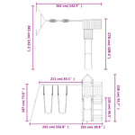ZNTS Outdoor Playset Solid Wood Pine 3156886