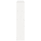 Headboard with Storage White 160 cm Solid Wood Pine 855655