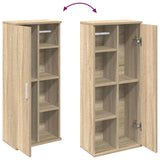 Bathroom Cabinet with Roll Holder Sonoma Oak 39x22x90 cm 858526