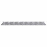 Stair Tread Rectangular 4 pcs Silver 75 x 25 cm Aluminium 4104276