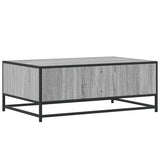 ZNTS Coffee Table Grey Sonoma 90x57x35 cm Engineered Wood and Metal 848757