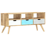 TV Cabinet 110x35x48 cm Solid Mango Wood 286484