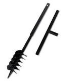 Ground Drill with Handle 120 mm with Extension Tube 13 m Steel 270525