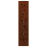 Solar LED Pathway Light 2 pcs Rusty Weathering Steel 879778