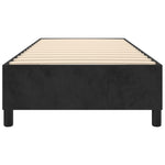 ZNTS Bed Frame without Mattress Black Single Velvet 3121222