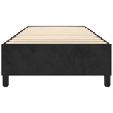 ZNTS Bed Frame without Mattress Black Single Velvet 3121222
