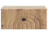 Wall-Mounted Bedside Cabinet 2 pcs Artisan Oak Engineered Wood 898104