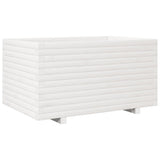 Garden Planter White 90x60x49.5 cm Solid Wood Pine 847384