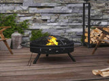 Fire Pit with Poker 70 cm XXL Steel 360064