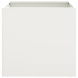 ZNTS Planter White 42x40x39 cm Steel 841549