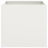 Planter White 42x40x39 cm Steel 841549