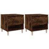 Bedside Tables 2 pcs Smoked Oak 50x46x50 Engineered Wood 819543