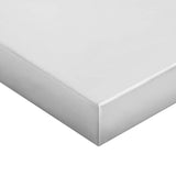 Wall Shelves 2 pcs 100x30x3 cm Silver Stainless Steel 30279
