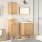 ZNTS 3-Piece Pine Bathroom Furniture Set 3334189