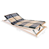 Slatted Bed Bases without Mattress 2 pcs with 42 Slats 70x200 cm 3051419