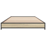 Bed Frame Sonoma Oak 80 x 200 cm Engineered Wood 8009143