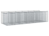 Gabion Raised Bed 3 pcs Silver 3422227