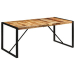 ZNTS Dining Table 175x90x76 cm Solid Rough Wood Mango 351691