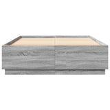 Bed Frame without Mattress Grey Sonoma 160x200 cm 3209693
