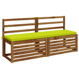2-Piece Bench Cushions SOEST 2 pcs 100% Polyester Bright Green 948993