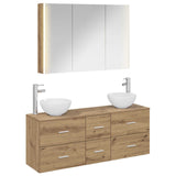 Bathroom Furniture Set 4 pcs Artisan Oak 3406710