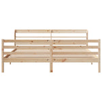 Bed Frame with Headboard without Mattress 180x200 cm Super King 3306651