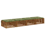 4-Piece Seat Cushions SOEST 4 pcs 100% Polyester Leaf Design 944978