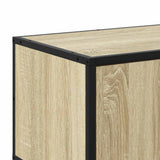 TV Cabinet Sonoma Oak 150x35x41 cm Engineered Wood and Metal 848860