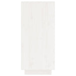 Sideboard White 60x34x75 cm Solid Wood Pine 813376